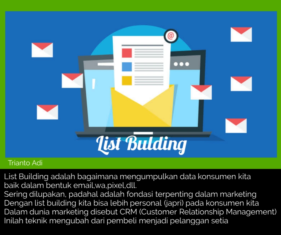 List building dan email marketing adalah satu kesatuan yang tak terpisahkan