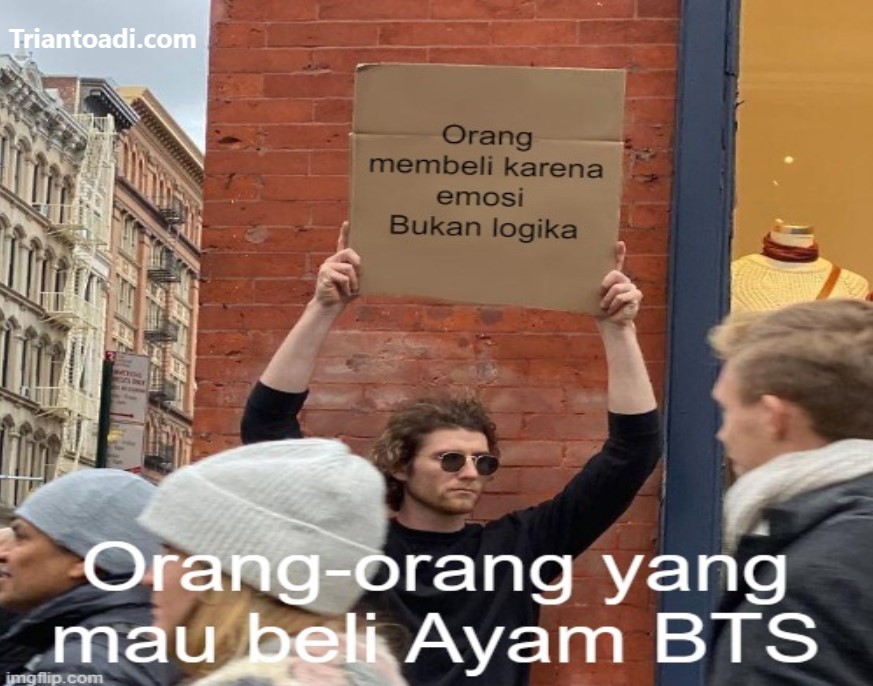 Orang membeli karena emosi bukan logika